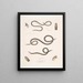 Calliophis grêle Calliophis gracilis 2 Maticora ligné Maticora lineata 3 Changulia à ventre blanc Changulia albiventer - John Edward Gray — ingelijst kunstwerk aan de muur