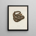 Crotalus durissus - John Edwards Holbrook — ingelijst kunstwerk aan de muur