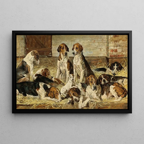 John Emms - Hounds At Rest.webp