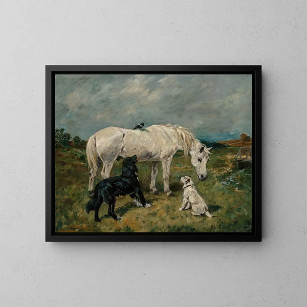 Buiten Bereik - John Emms — ingelijst kunstwerk aan de muur