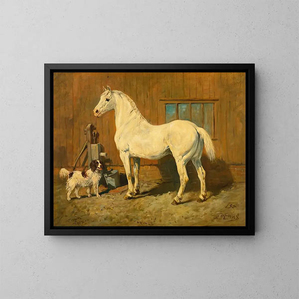 Prins en tir - John Emms — ingelijst kunstwerk aan de muur