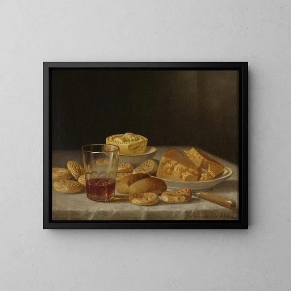 Nature morte painting - John F. Francis — framed artwork on a wall