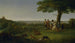 One Tree Hill Greenwich met Londen op de achtergrond - John Feary — weergave van het kunstwerk