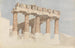 De oost- en zuidkant van het Parthenon - John Foster — weergave van het kunstwerk