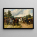 Een paardenmarkt op Southborough Common - John Frederick Herring de Oudere — ingelijst kunstwerk aan de muur