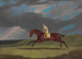 Corduroy een kastanjebruin renpaard met een jockey die galoppeert op een hippodroom - John Frederick Herring de Oudere — weergave van het kunstwerk