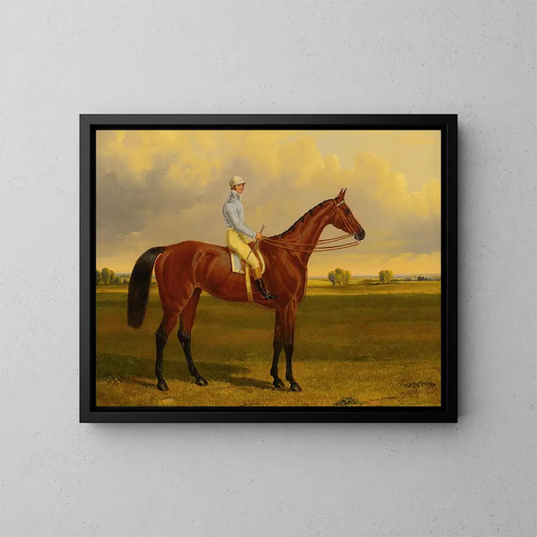 The crucifix of Lord George Bentinck - John Frederick Herring the Elder — framed artwork on a wall