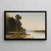 van een zomerse dag op het Conesus-meer - John Frederick Kensett — ingelijst kunstwerk aan de muur