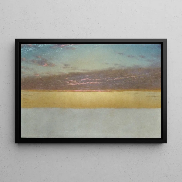 Sky at Sunset - John Frederick Kensett — framed artwork on a wall