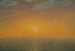 Zonsondergang op zee - John Frederick Kensett — weergave van het kunstwerk