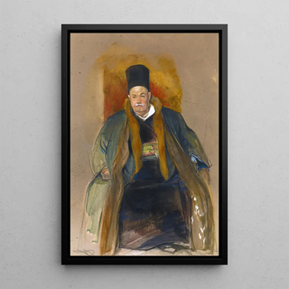 John Frederick Lewis - Portrait Of A Prosperous Merchant Of Terapia.webp