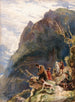 Jachtopvolgers Tyrol - John Frederick Lewis — weergave van het kunstwerk