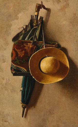 John Frederick Peto - Umbrella Hat and Carpet Bag.webp