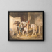 van een boerjongen met trekpaarden - John Frederick Tayler — ingelijst kunstwerk aan de muur