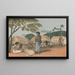 The basket maker - John Gantz — framed artwork on a wall