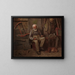 Bouwwerk van schepen - John George Brown — ingelijst kunstwerk aan de muur