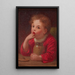 Les doigts avant les fourchettes - John George Brown — ingelijst kunstwerk aan de muur