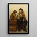 Taquiner le chiot - John George Brown — ingelijst kunstwerk aan de muur