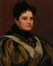 De vrouw van de kunstenaar - John George Brown — weergave van het kunstwerk