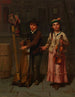 De twee muzikanten - John George Brown — weergave van het kunstwerk