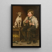 En attente d'une bouchée - John George Brown — ingelijst kunstwerk aan de muur