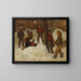Winterspelen - John George Brown — ingelijst kunstwerk aan de muur