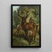 Cerf élaphe - John George Wood — ingelijst kunstwerk aan de muur