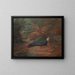 Een moho takahe Notornis mantelli - John Gerrard Keulemans — ingelijst kunstwerk aan de muur