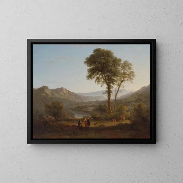 À Matlock, la brume se lève - John Glover — framed artwork on a wall