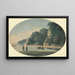 River with Fishermen - John Glover — framed artwork on a wall