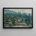 van de eetkamer en toneelbureaus in White Sulphur Springs - John Hazelhurst Boneval Latrobe — ingelijst kunstwerk aan de muur