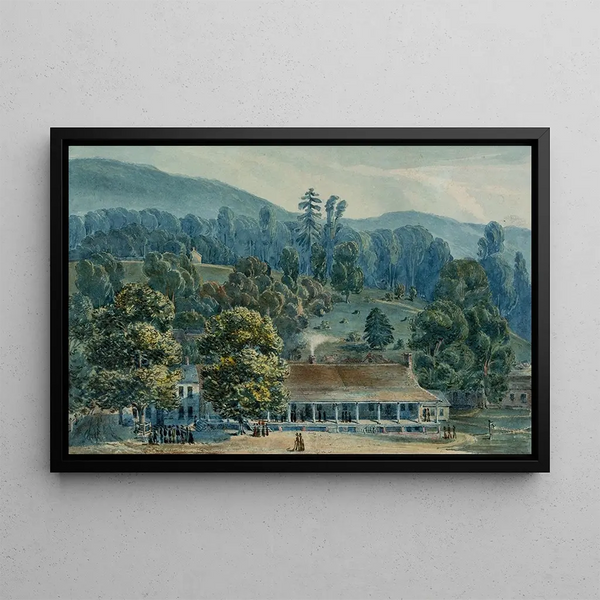 John Hazelhurst Boneval Latrobe - Dining Room and Stage Offices at White Sulphur Springs.webp