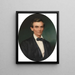 Abraham Lincoln - John Henry Brown — ingelijst kunstwerk aan de muur
