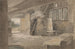 Studie van een cottage-interieur - John Henry Mole — weergave van het kunstwerk