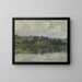 van een Franse rivier scène - John Henry Twachtman — ingelijst kunstwerk aan de muur