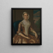 Mme Richard Galloway - John Hesselius — ingelijst kunstwerk aan de muur