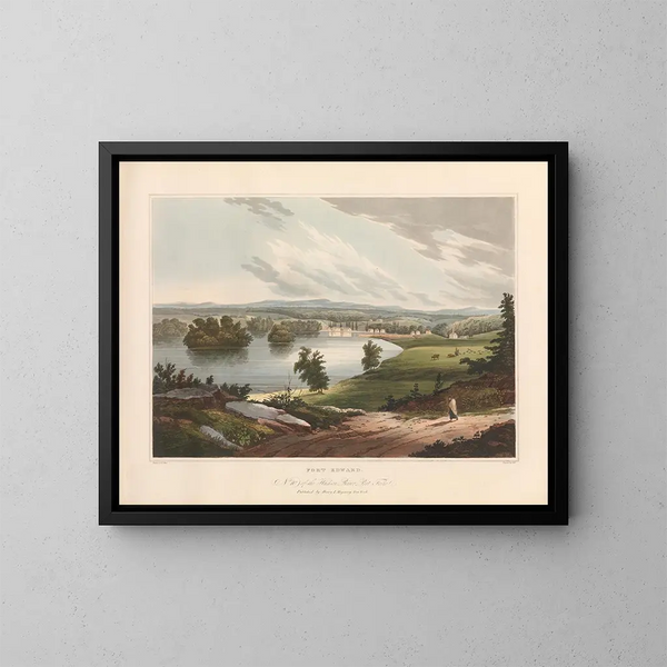 Fort Edward Painting - John Hill — framed artwork on a wall