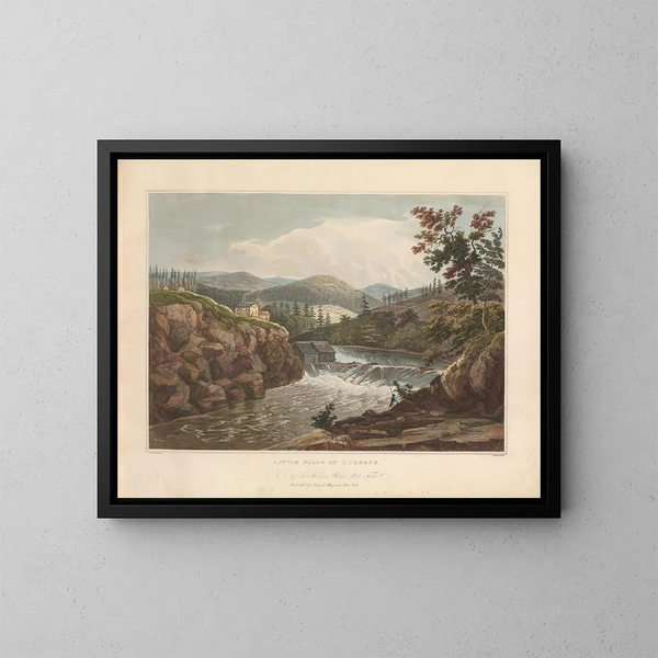 Petites chutes à Luzerne - John Hill — framed artwork on a wall