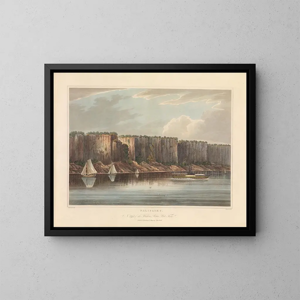Les Palissades - John Hill — framed artwork on a wall