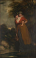 Madame Richard Brinsley Sheridan Hester Jane Ogle 1775-1817 et son fils - John Hoppner — weergave van het kunstwerk