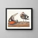 Barge hudsonienne - John James Audubon — ingelijst kunstwerk aan de muur