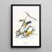 Paruline orangée - John James Audubon — ingelijst kunstwerk aan de muur