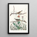 Bruant des savanes - John James Audubon — ingelijst kunstwerk aan de muur