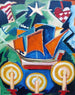 Lichten en sterren van het schip - John Jonand — weergave van het kunstwerk