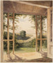 Auckland vanaf de veranda van de cottage van de heer Reader Woods - John Kinder — weergave van het kunstwerk