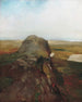 Herfststudie Uitzicht op Hanging Rock Newport R.I. - John La Farge — weergave van het kunstwerk