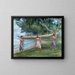 van Filles portant un canoë à Vaiala, Samoa - John La Farge — ingelijst kunstwerk aan de muur