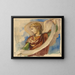 Studie voor een engel in de decoratie van de kerk van de Drie-eenheid in Boston - John La Farge — ingelijst kunstwerk aan de muur