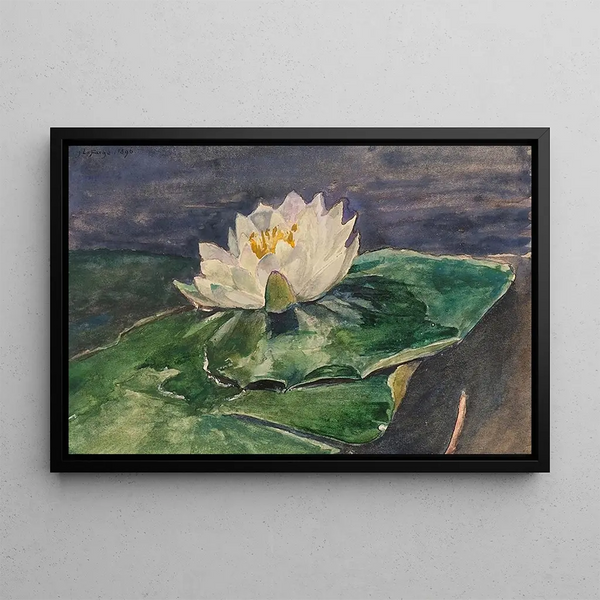 Nénuphar Painting - John La Farge — framed artwork on a wall