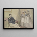 Meesteres en drie dienaren - John Leech — ingelijst kunstwerk aan de muur